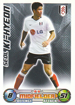 Seol Ki-Hyeon Fulham 2008/09 Topps Match Attax #116